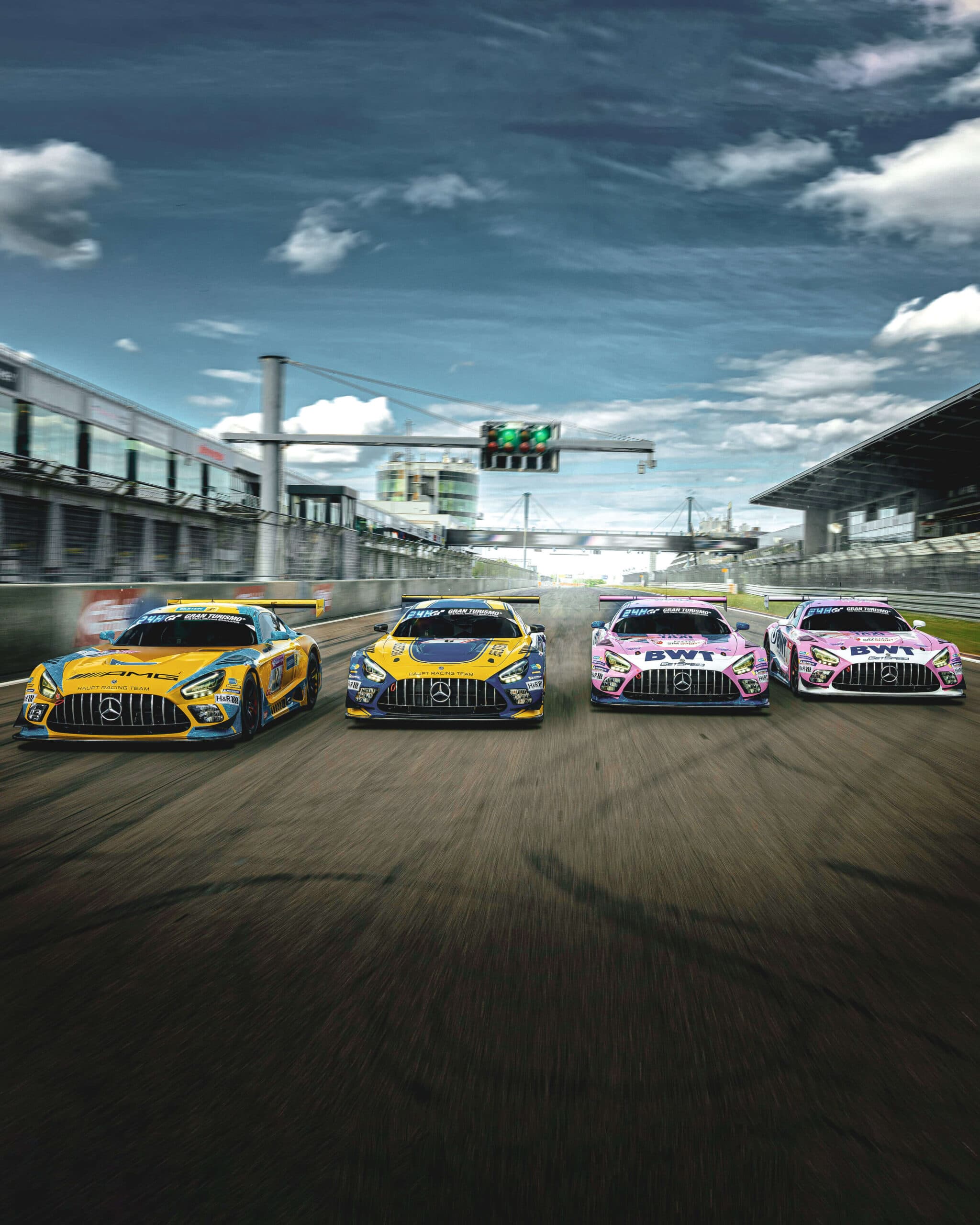 Carros equipados com suspensão Bilstein em pista